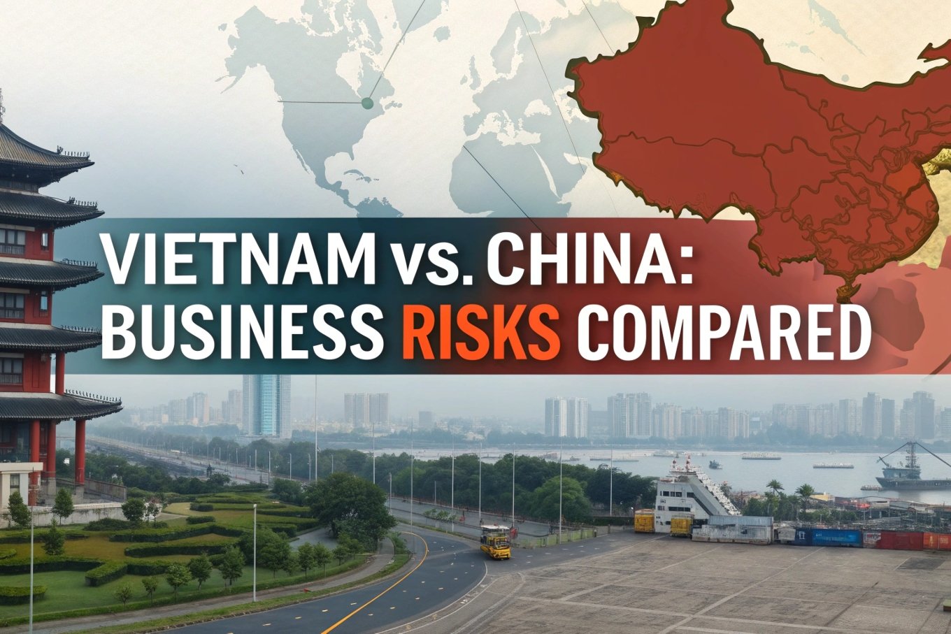 Business risks comparison between Vietnam and China, industrial view