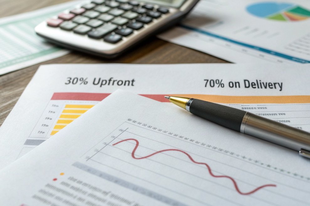 payment schedule, upfront delivery terms payment schedule, upfront delivery terms