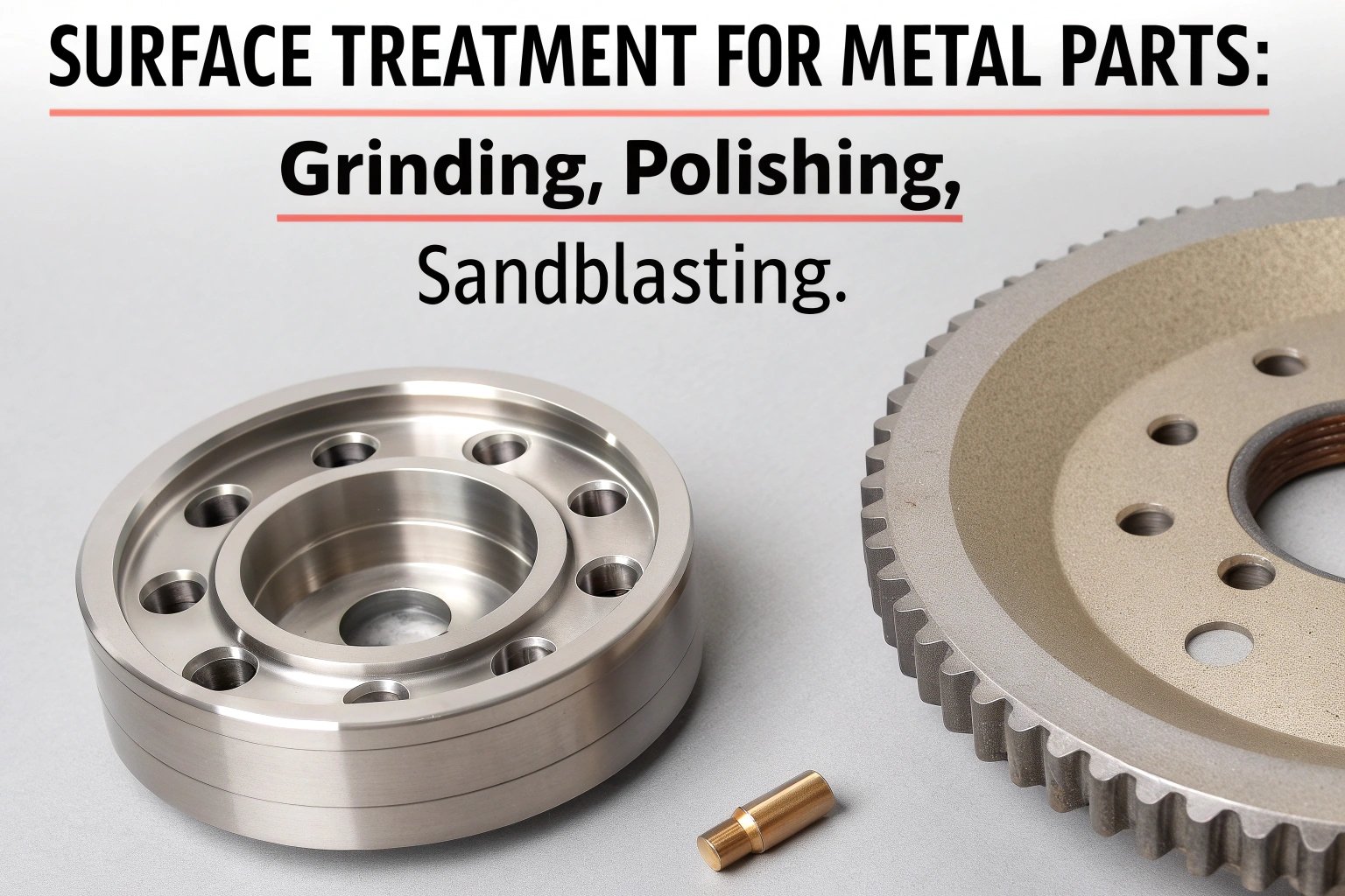 Surface treatment Surface treatment for metal parts, grinding, polishing, sandblasting