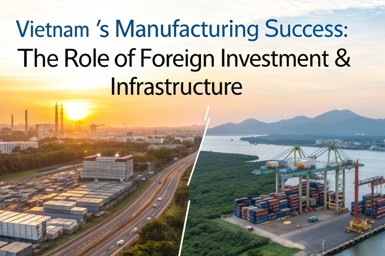 Vietnam's manufacturing boom, container port and logistics infrastructure