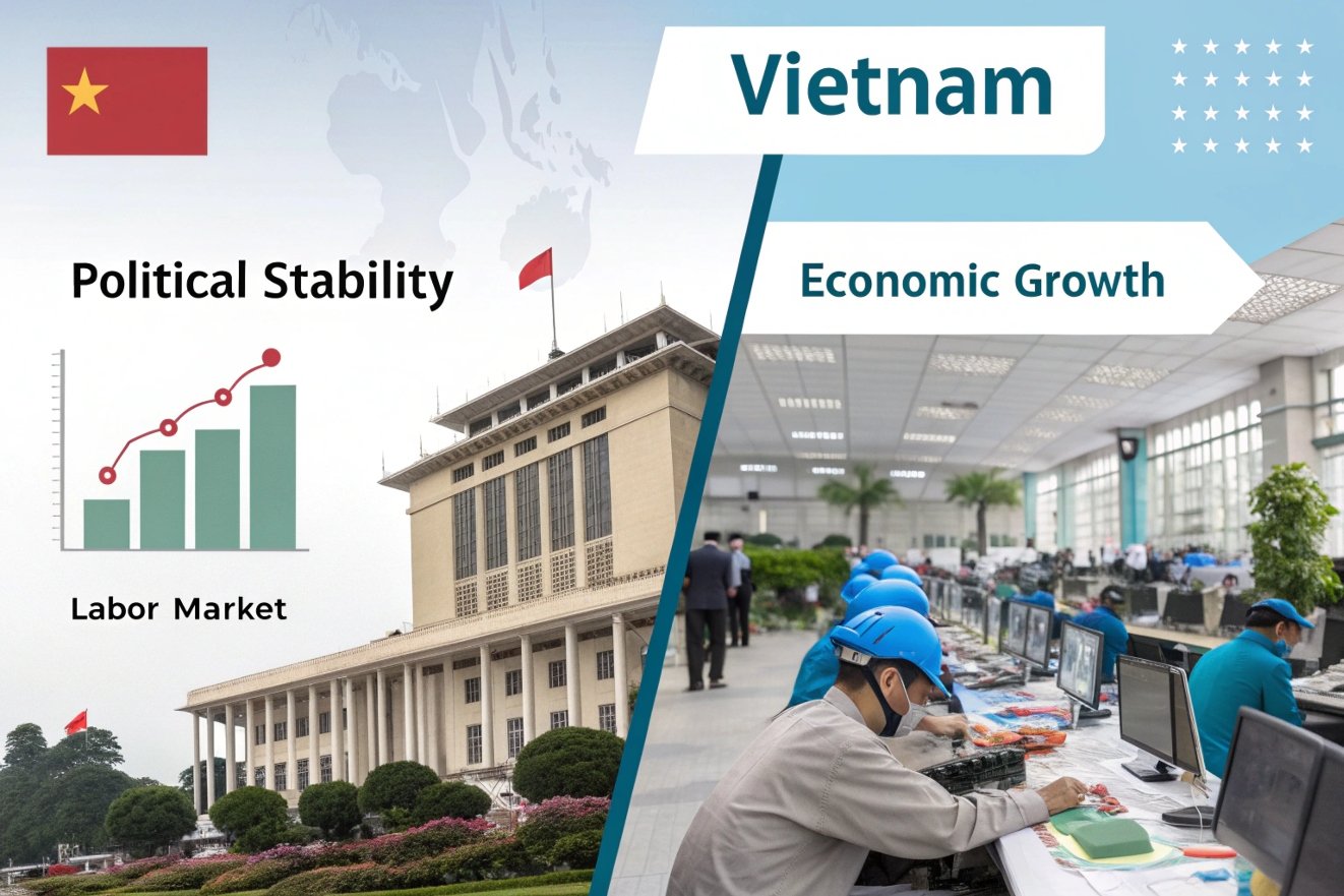 Vietnam labor market and economy Vietnam's political stability and economic growth, labor market