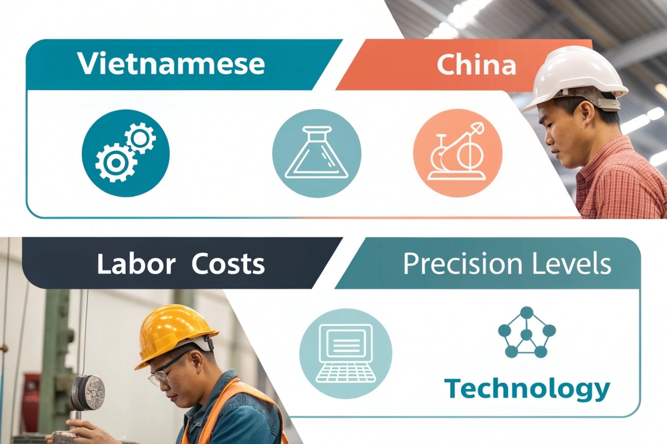 Labor costs vs technology comparison infographic