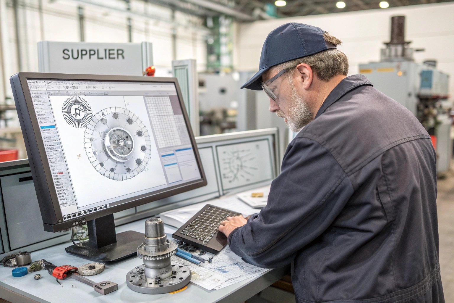 supplier, CAD, design, software Supplier working on CAD software for design