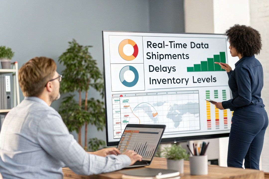 Real-time data analysis for shipments, delays, and inventory management