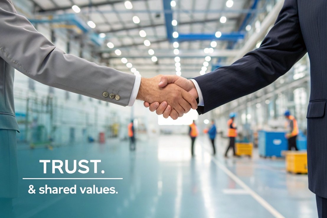 business handshake, mutual trust