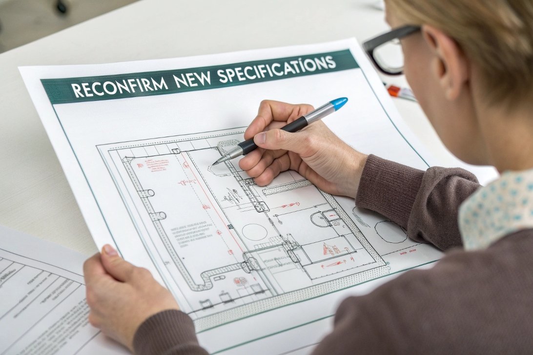 reconfirming new specifications, blueprint