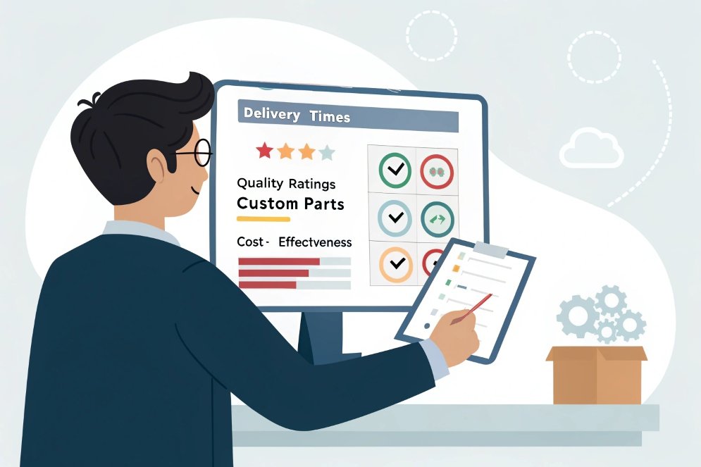 custom parts ratings, delivery time chart