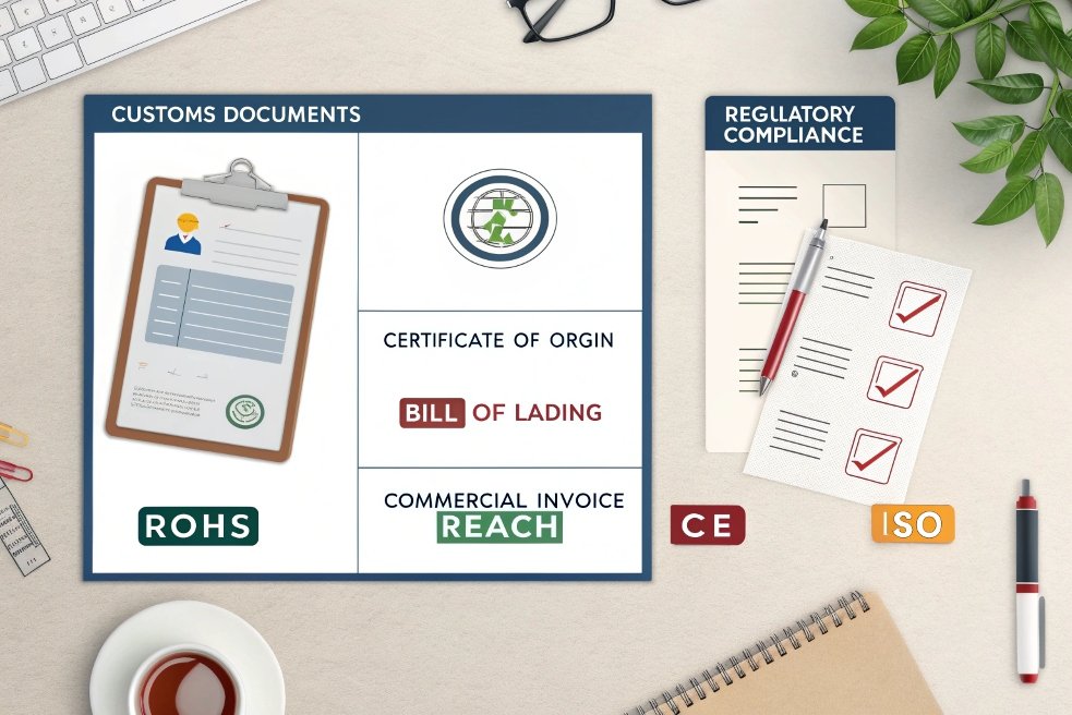 Customs and compliance documents for export trade