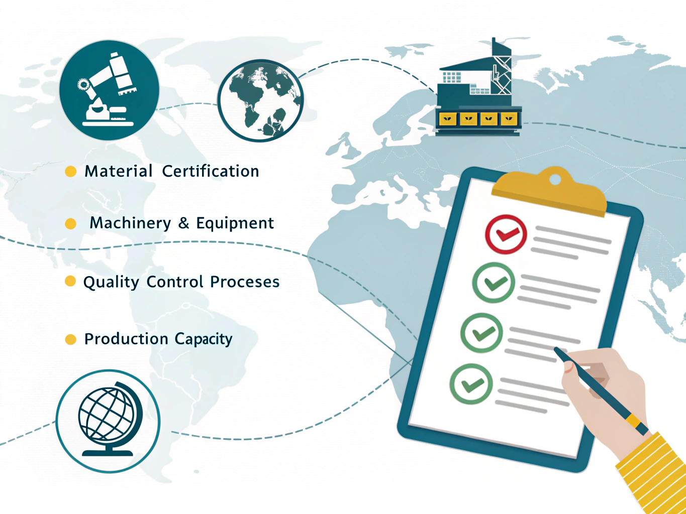 Checklist for supplier evaluation in global manufacturing
