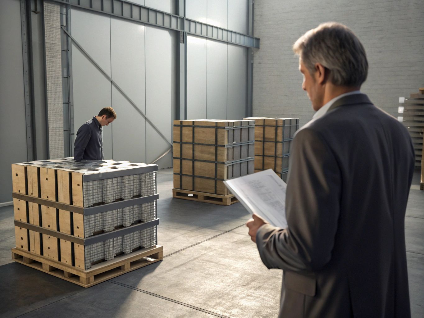 Warehouse inspection of bulk mechanical parts shipment