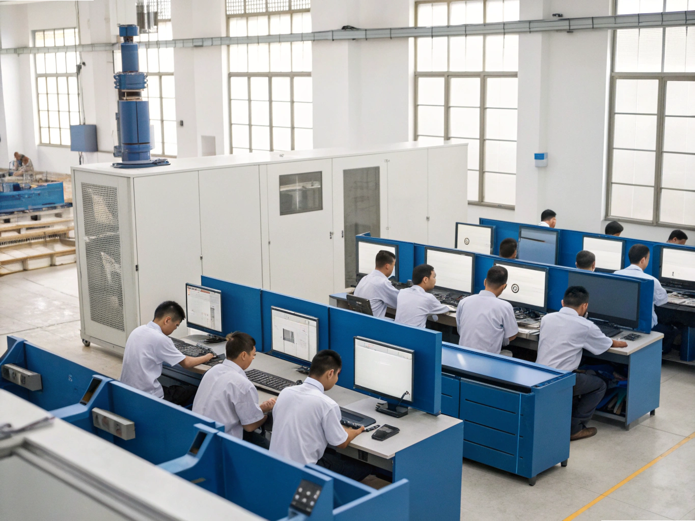 CAD operators working in design center