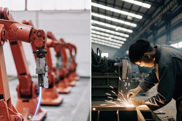 Custom labor and metal costs contrasting in factory (ID#3)