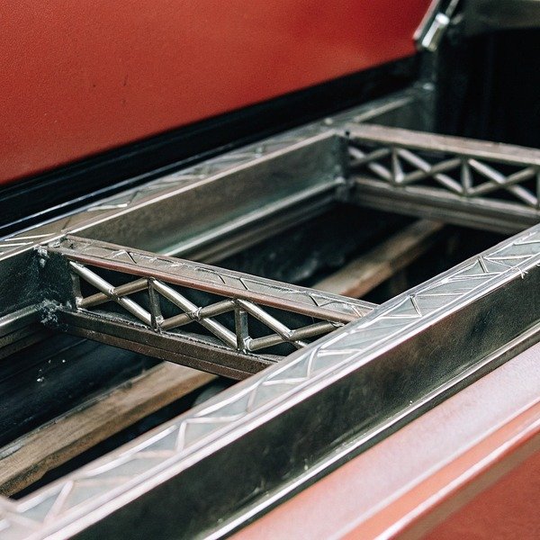 Close-up of metal framework structure (ID#1)