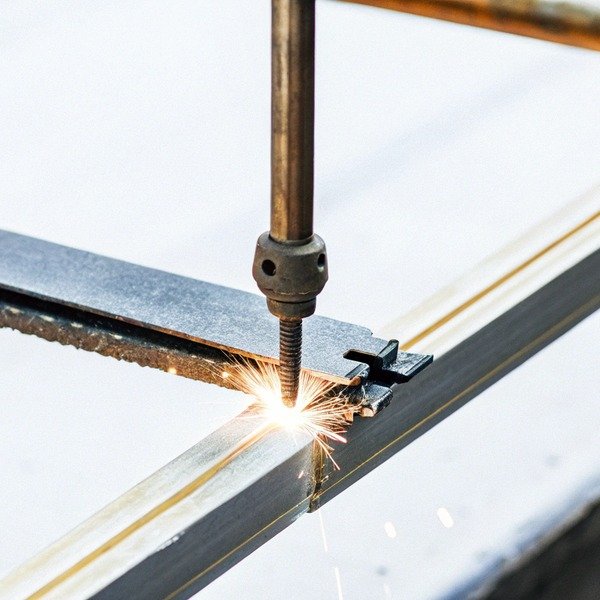 Metal cutting with sparks flying (ID#1)