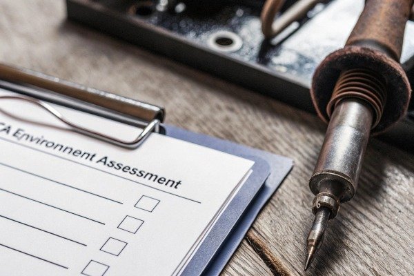 Soldering iron near environmental assessment checklist (ID#5)