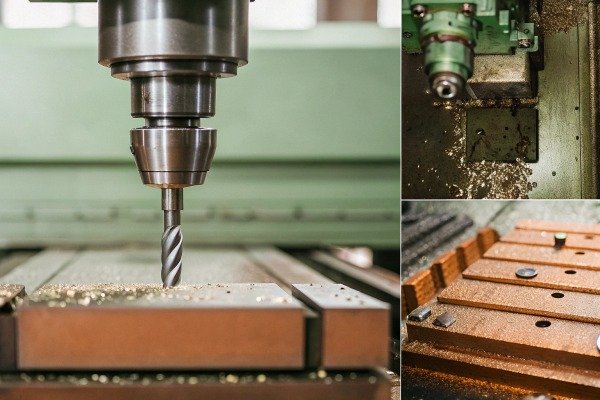 CNC machine drill bit working on metal (ID#2)