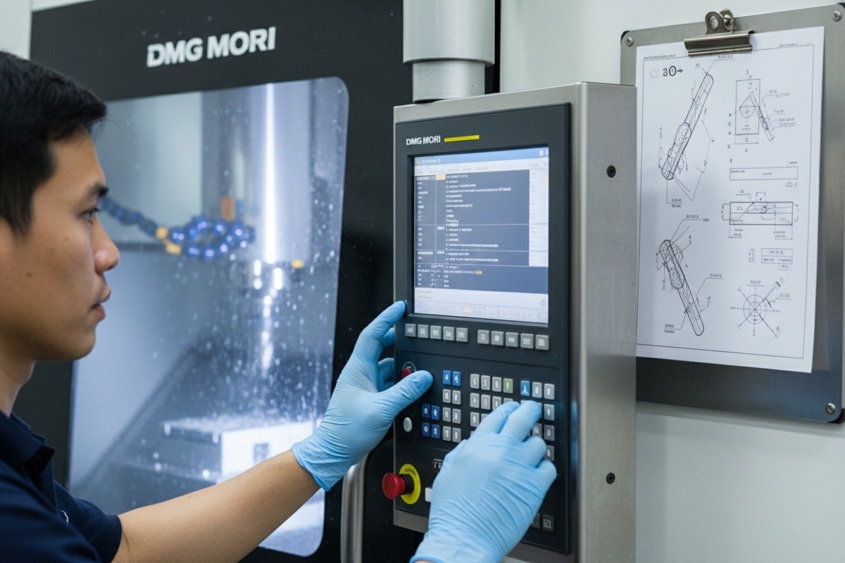 Evaluating technical capabilities and 5-axis equipment of a Vietnamese CNC machine shop (ID#2)