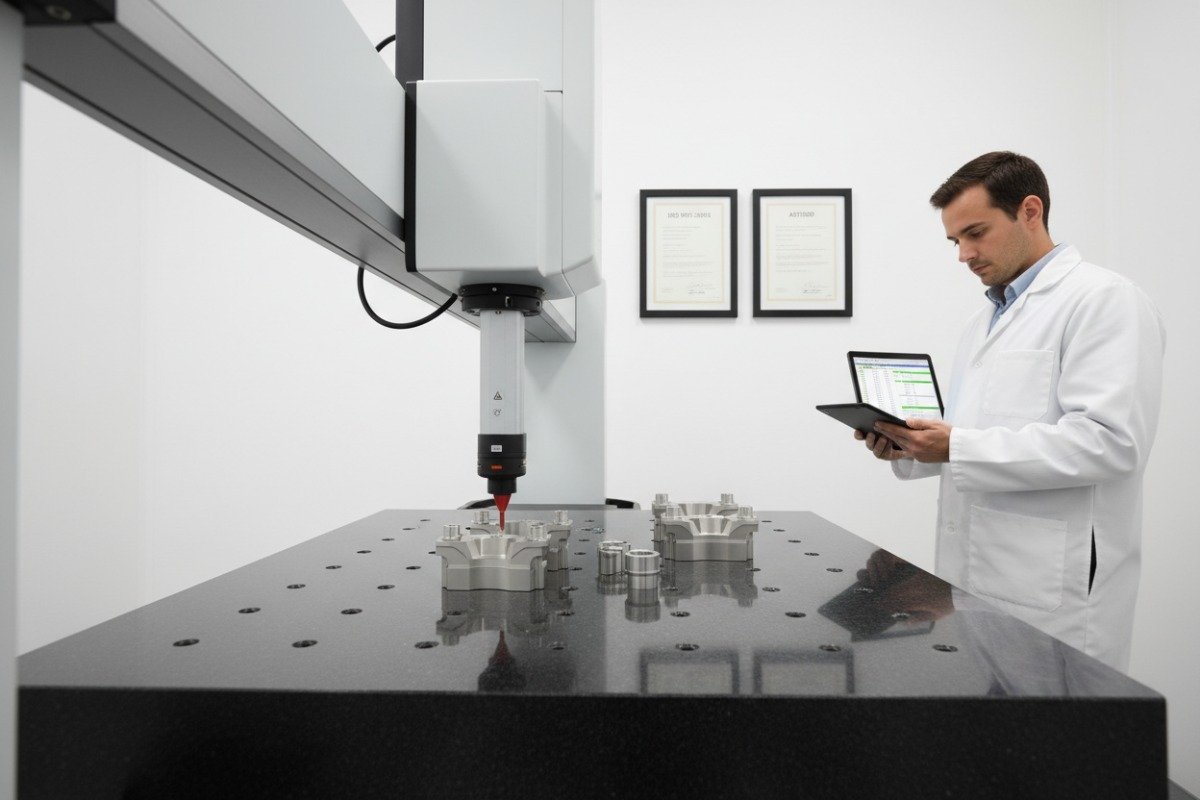 High precision quality control standards and inspection processes for custom precision parts (ID#3)