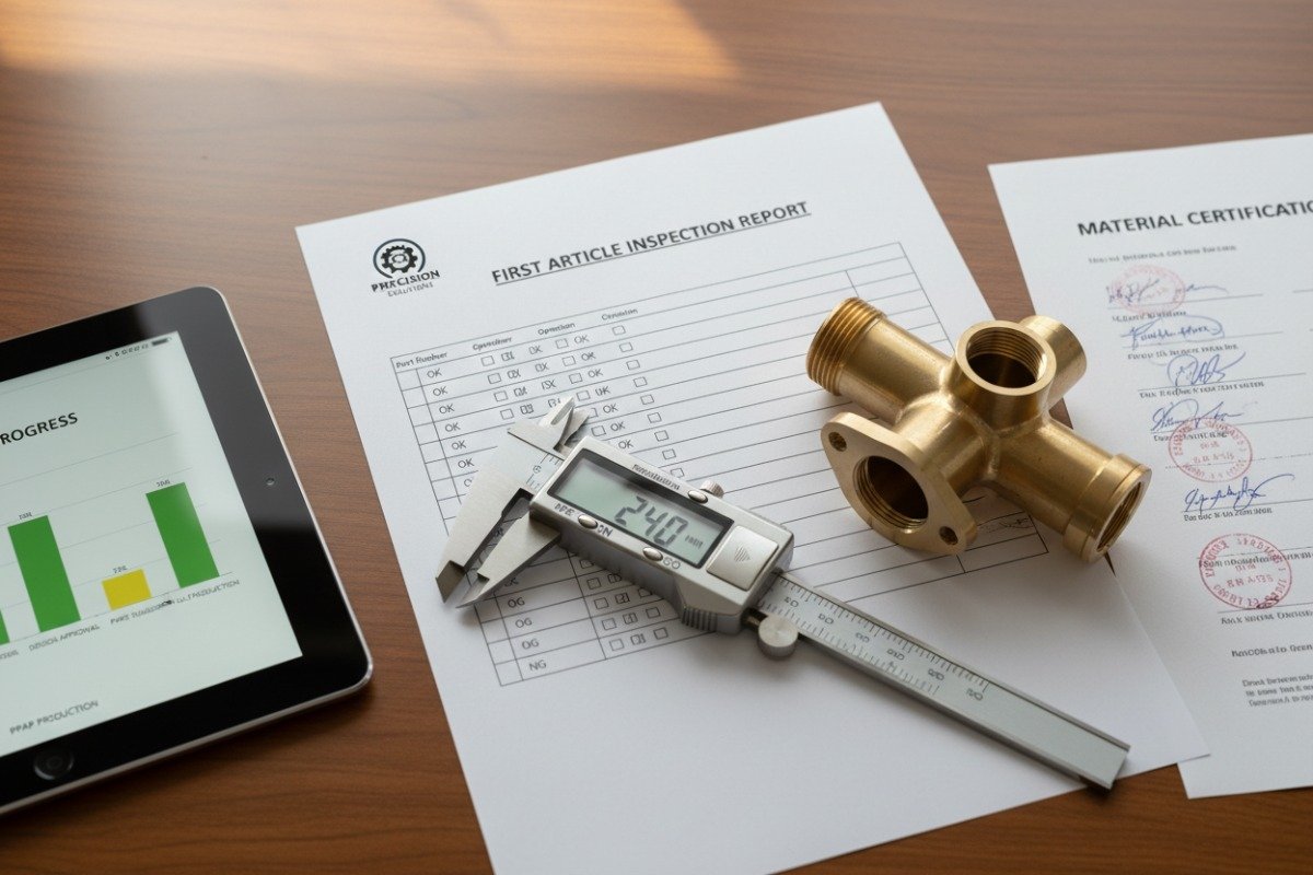 Professional quality control report and documentation for First Article Inspection and PPAP submissions (ID#3)