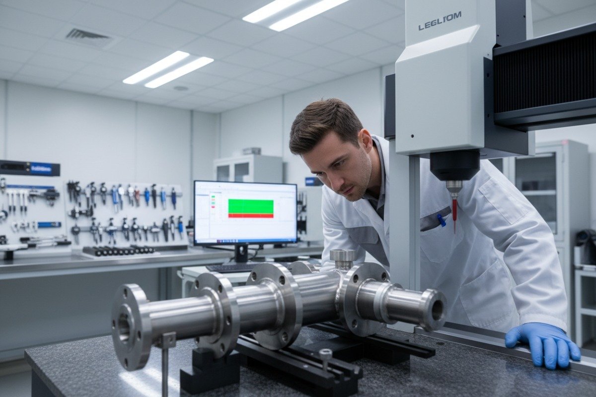 High precision CMM measuring instrument ensuring custom metal parts meet industry quality standards (ID#4)