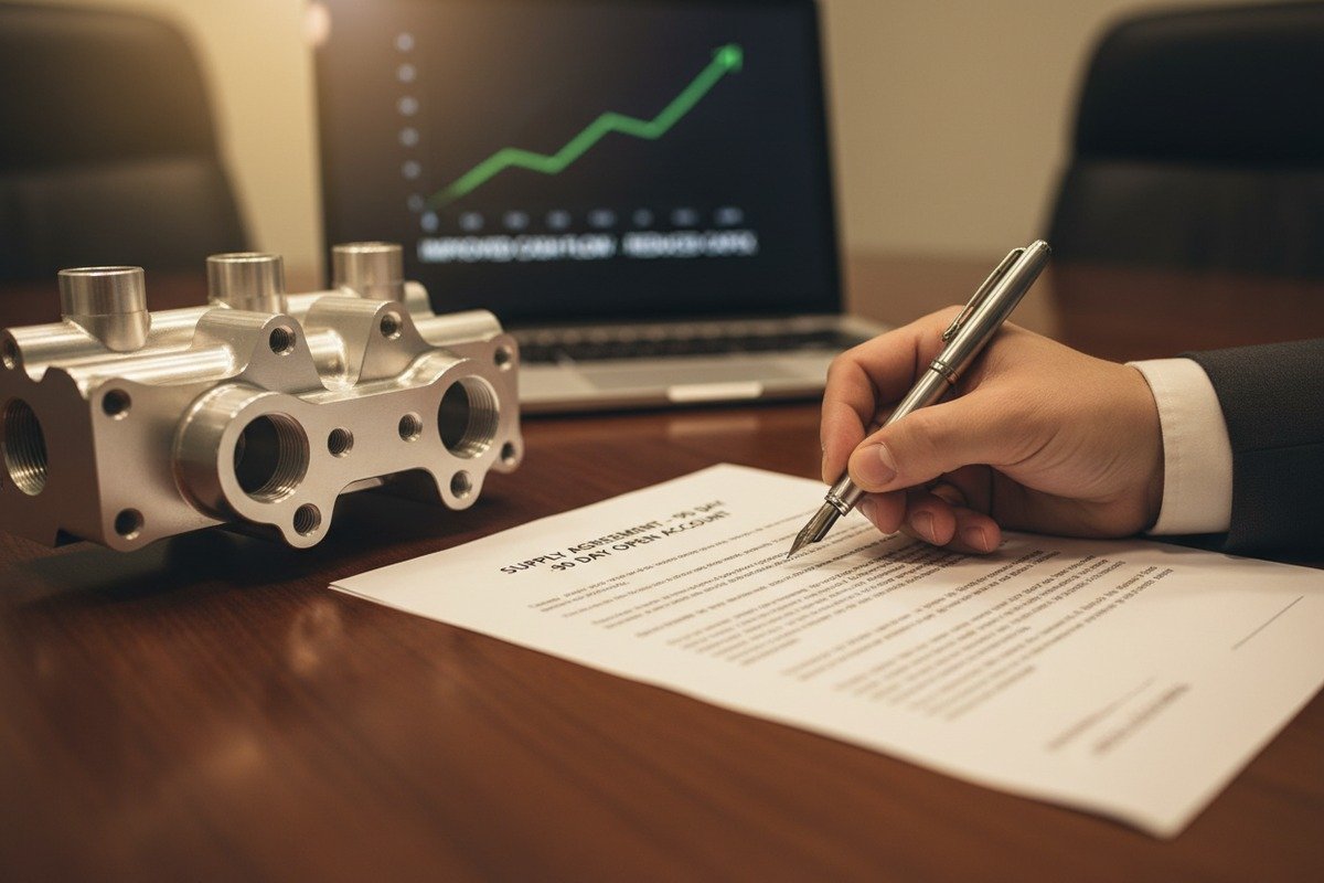 Contract manufacturing reducing production costs and improving cash flow through variable pricing (ID#2)