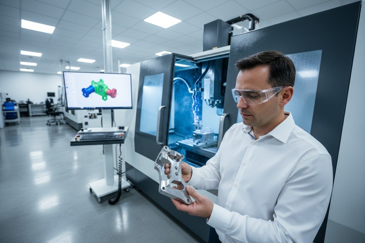 High-precision CNC machining of complex titanium parts for professional manufacturing standards (ID#1)