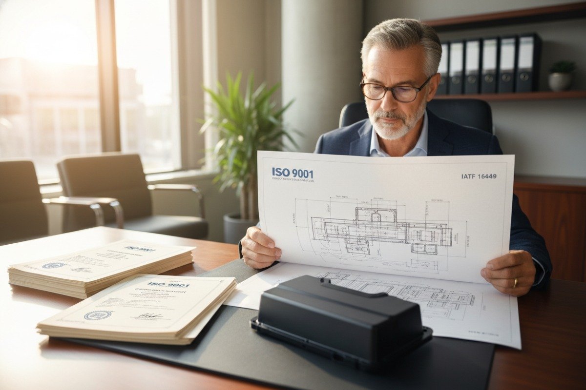 Professional inspecting custom plastic parts to find reliable injection molding manufacturers in China (ID#1)