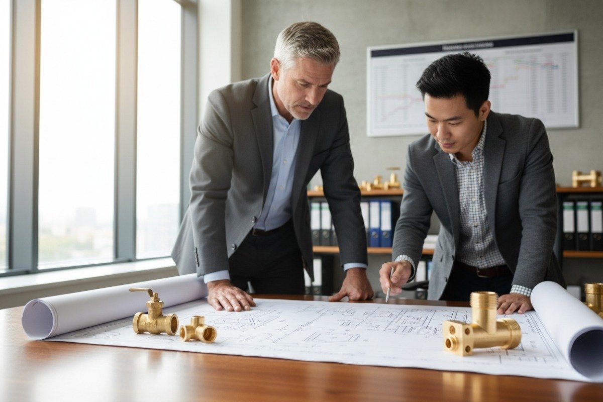 Professional engineer selecting the best brass grade for precision CNC machining projects (ID#1)