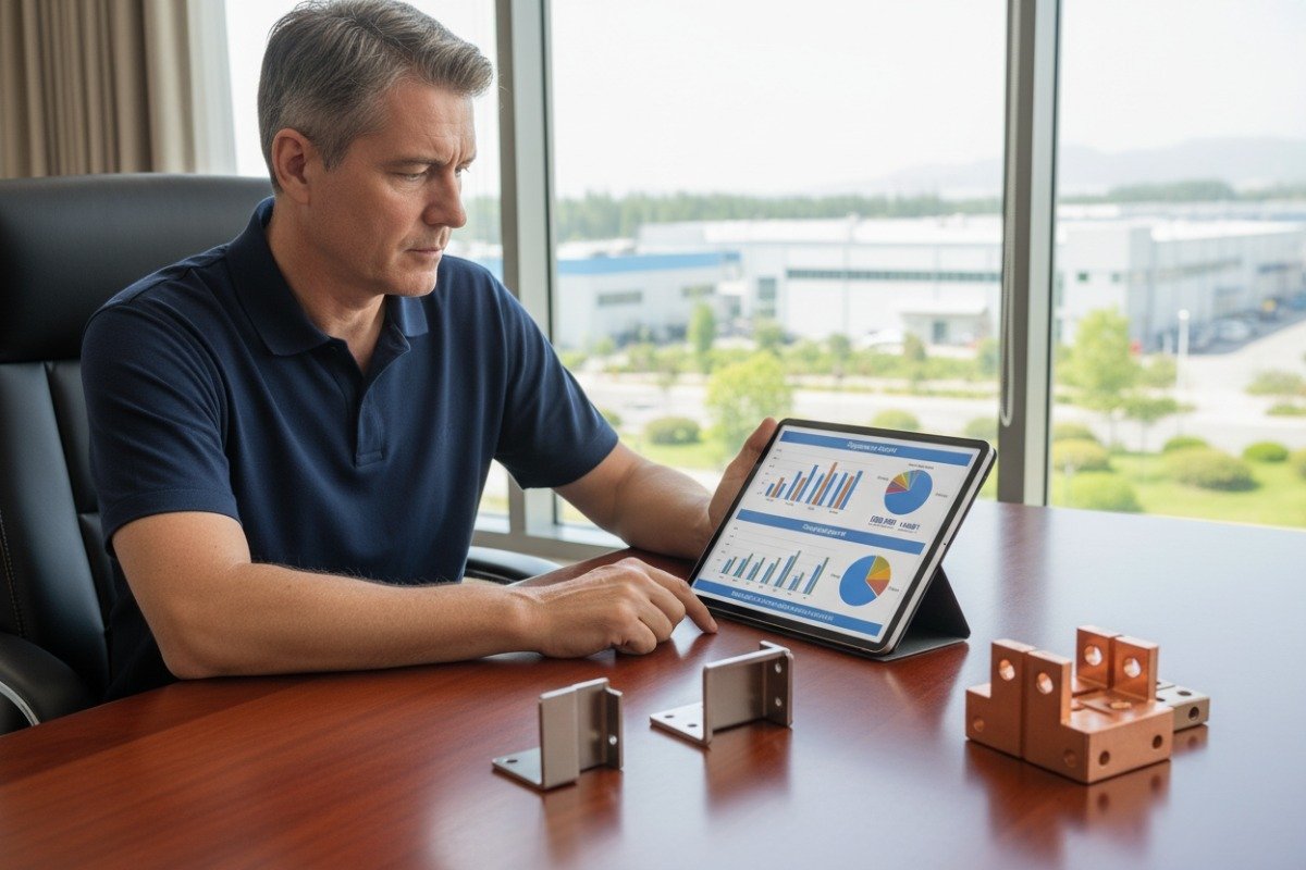 Professional evaluating custom metal stamping manufacturer quality and equipment capabilities for long-term value (ID#1)