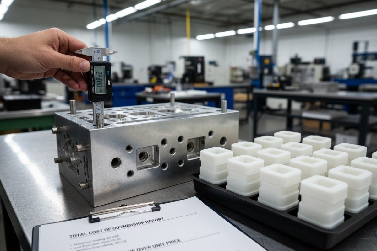 Herramienta de molde de aluminio de alta precisión para equilibrar el costo y la calidad en la producción de bajo volumen (ID#3)