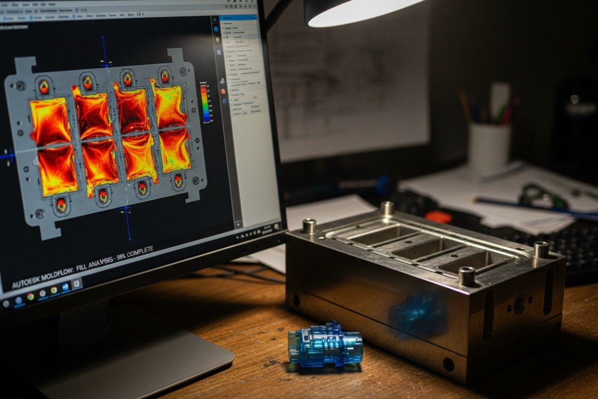 Ingeniero utilizando herramientas CAD y software de simulación para verificar la experiencia técnica para diseños complejos (ID#3)