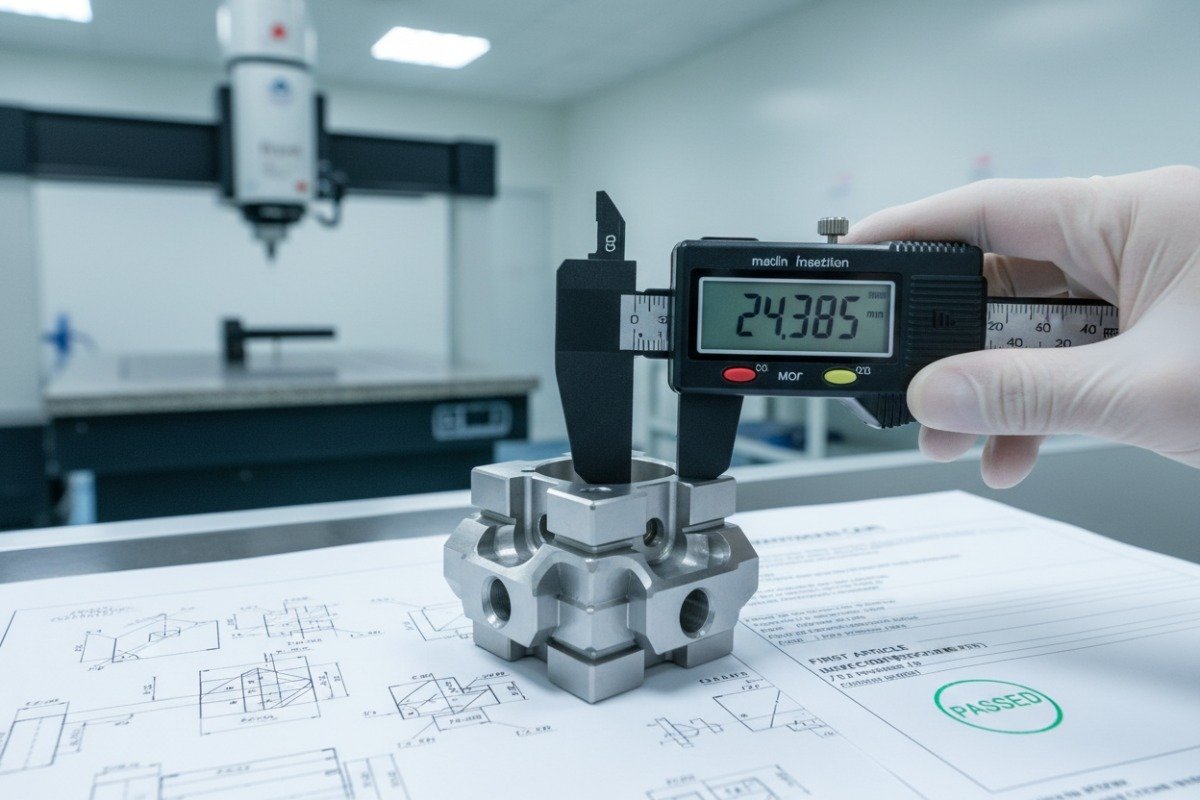 Precision quality control inspection for CNC prototypes to ensure business standards are met (ID#3)