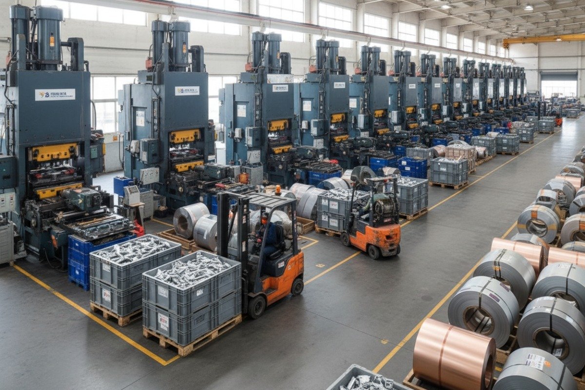 Large scale production facility with multiple lines to ensure high volume manufacturing scalability (ID#4)