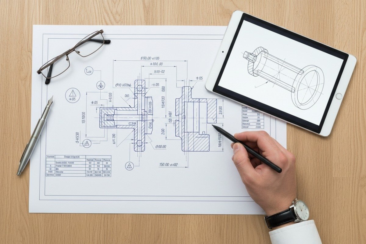 Communicating Technical Specifications Professional technical drawings and 3D CAD files for communicating specifications to Chinese factories (ID#5)
