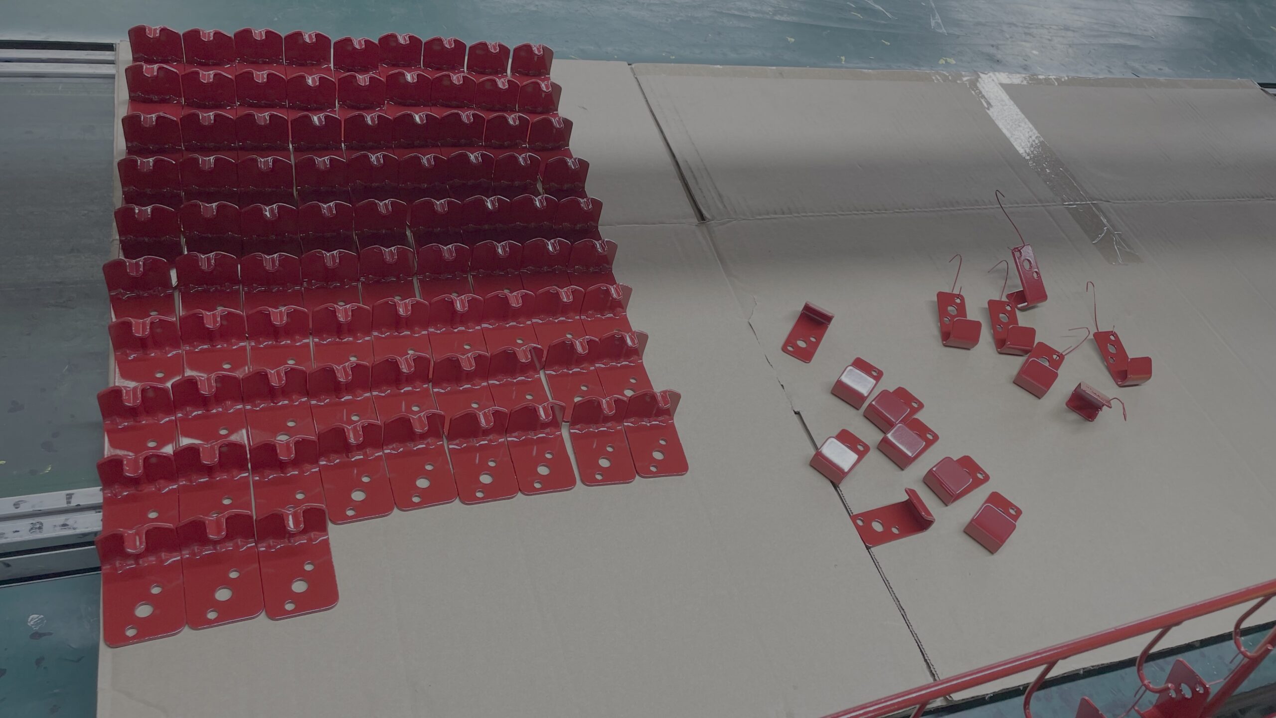 Custom fire extinguisher bracket -- QC inspection and packaging -- DEWIN Vietnam