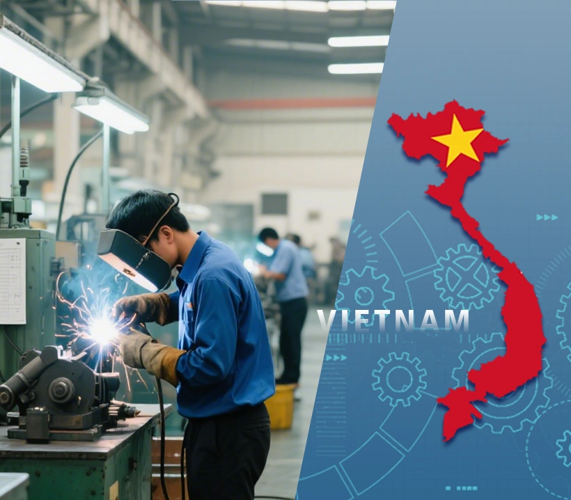 Custom precision parts manufactured in Vietnam