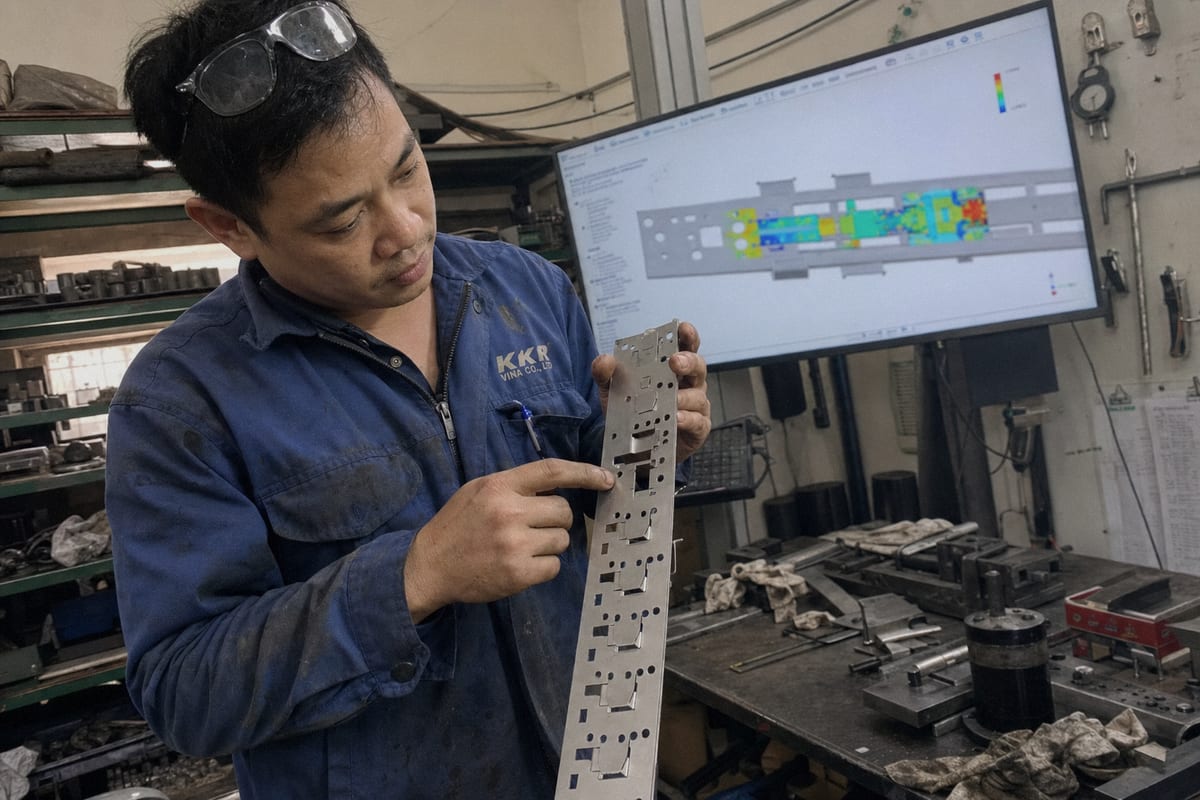 Die Design Engineering Supplier using CAE simulation tools to optimize progressive die design and strip layout (ID#2)